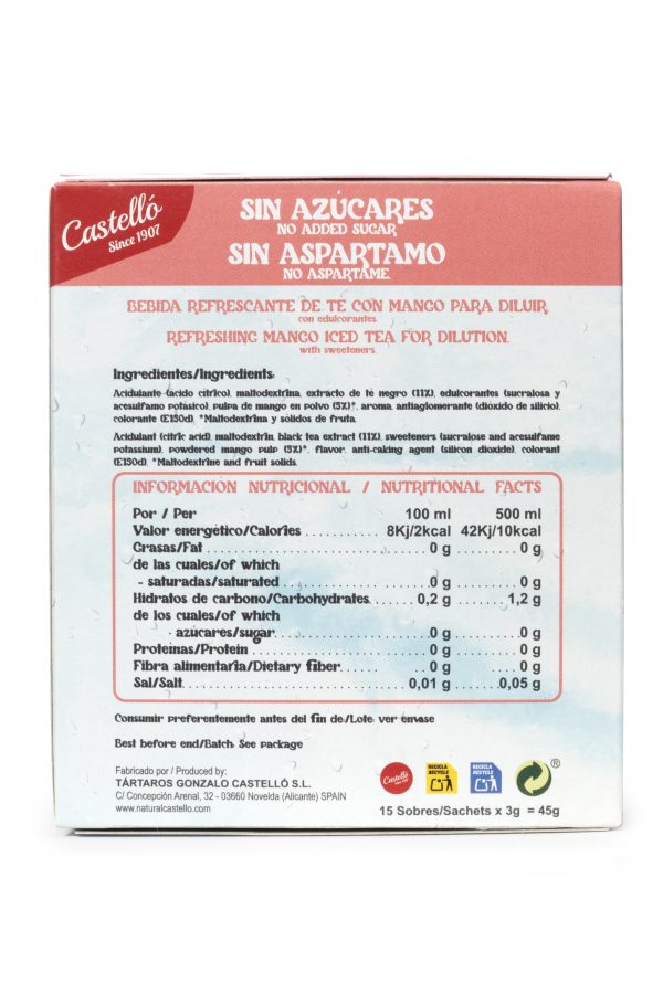 Zero & Instant Iced Tea – Mangue Naturelle – Image 3
