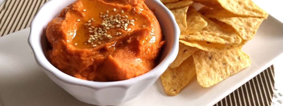 Hummus de pimiento rojo