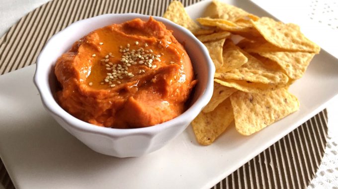 Hummus de pimiento rojo