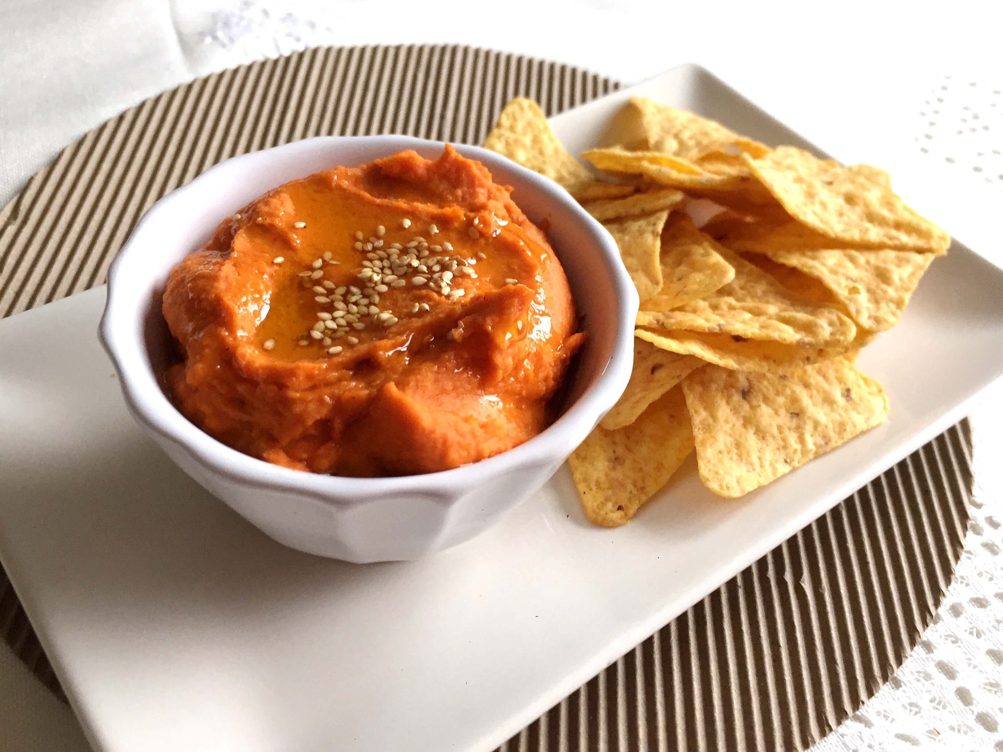 Hummus de pimiento rojo