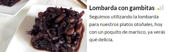 lombarda con gambitas