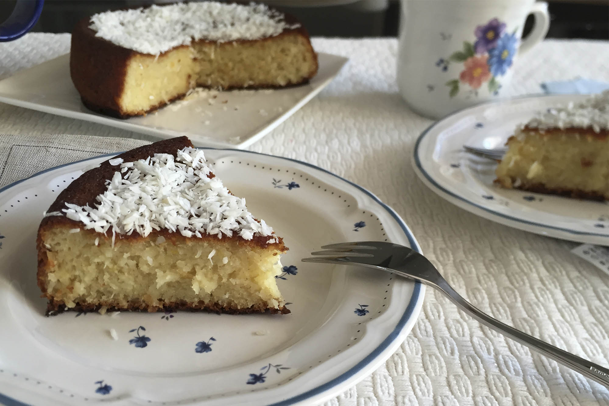 Receta bizcocho de coco sin huevo y sin azúcar