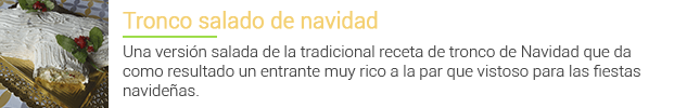 Receta tronco navidad